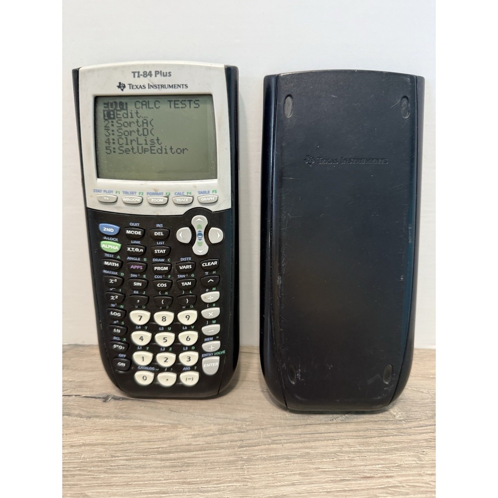 Texas Instruments TI-84 Plus Edition Graphing Calculator With Cover Tested